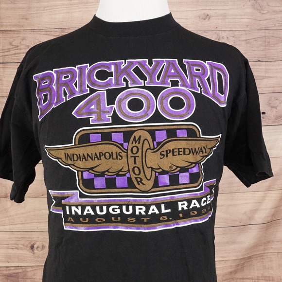 VINTAGE BRICKYARD 400 1994 INDIANAPOLIS SINGLE STITCH USA MADE RACING T-SHIRT XL - Picture 1 of 7